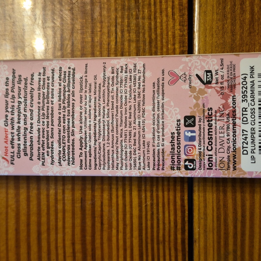 Ioni 4pc Set, 2 Lip Plumper, Lip Oil, Lashes - Picture 5 of 9